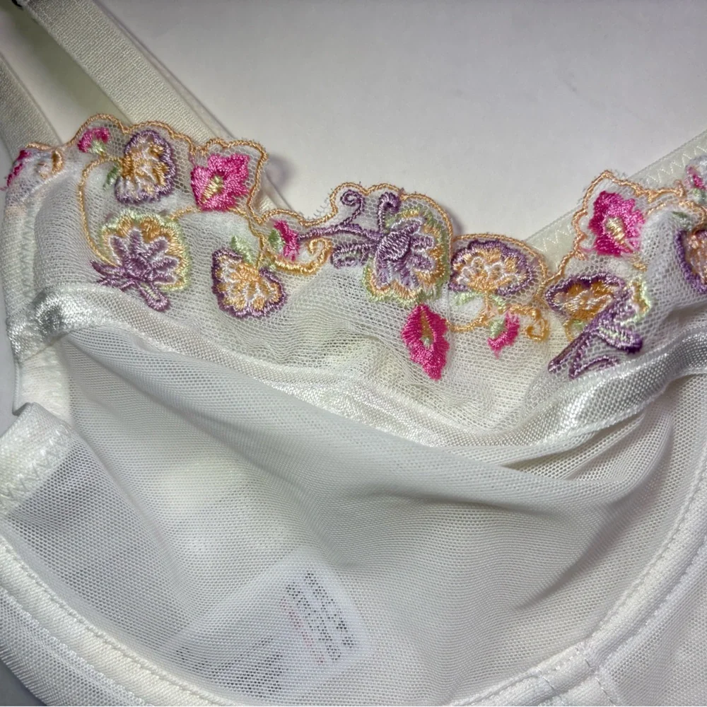 Forever 21 Bustier with Pink and Purple Floral Details